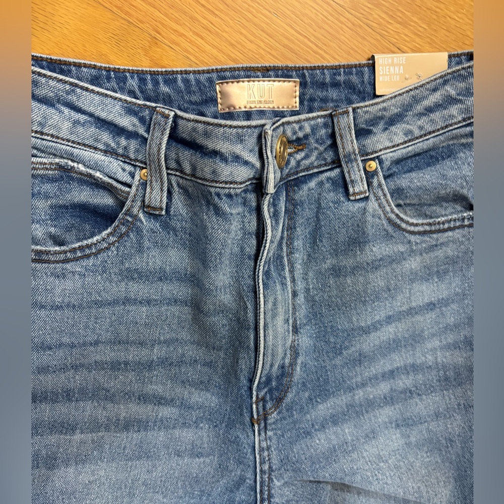 KUT FROM THE KLOTH jeans sienna high rise wide leg size 00 NWT - Picture 10 of 10